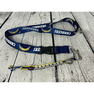 Los Angeles Chargers Keychain Lanyard w/Buckle Key Ring NFL Football Durable